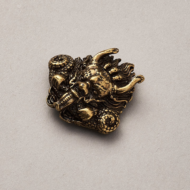 CLOXY Solid Brass Conchos for Leather Craft Animal Head Decorative Screw Back Conchos for Wallet-63