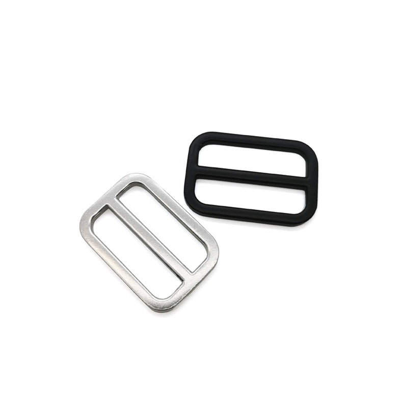 custom belt buckles manufacture 2 inch Slider Webbing Strap Buckles Aluminum Tri-glide Buttons Fasteners metal slide buckle-64