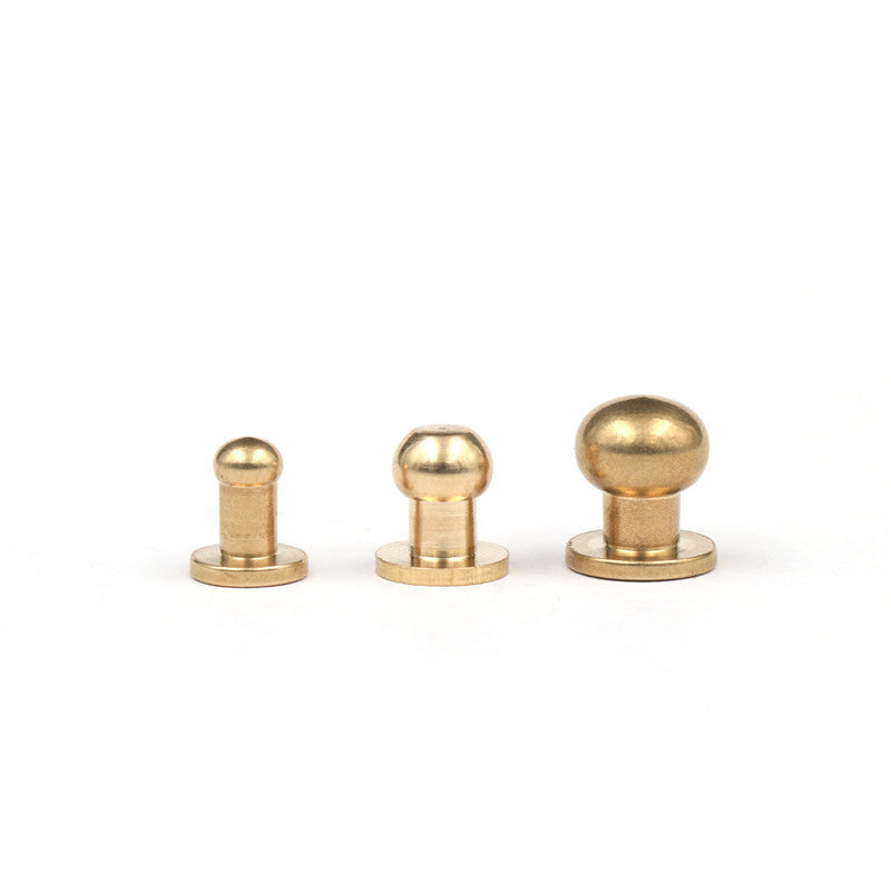 5-10MM Brass Round Head Nail Pacifier Nails Screw Rivet Handmade DIY Leather Luggage Accessories-64