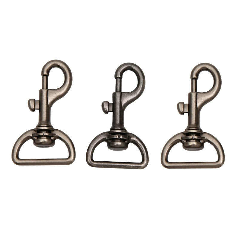 High-Quality Sil65ver Swivel Snap Hook with Triangular Base for Bags and Keychains-65