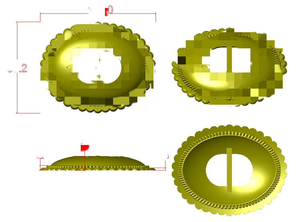 Customized belt buckles of different styles