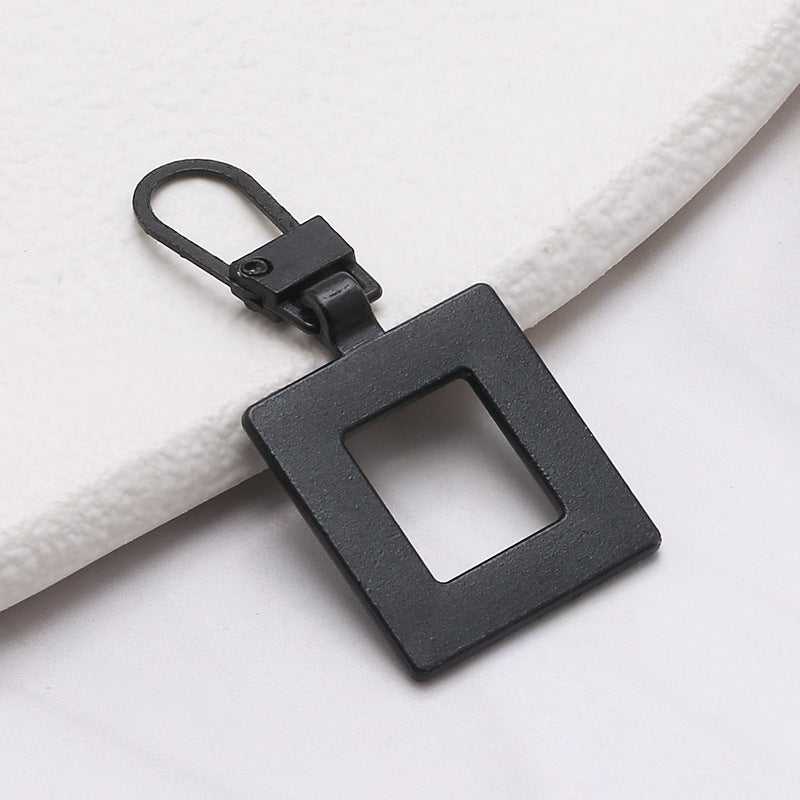 Fancy Square Shape Zipper Puller Replace Metal Zipper Puller For Shoes-68