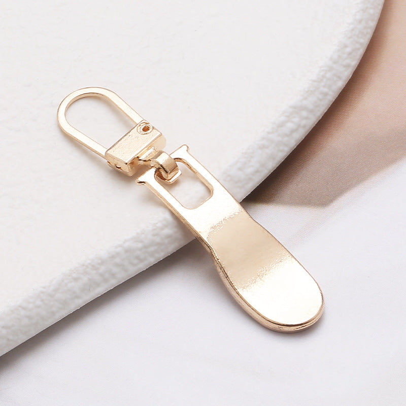 Brand Custom Auto Lock Pendant Garment Replace Zipper Pulls Puller Head Zipper Sliders Plating Painted Silver Golden Black Metal-68