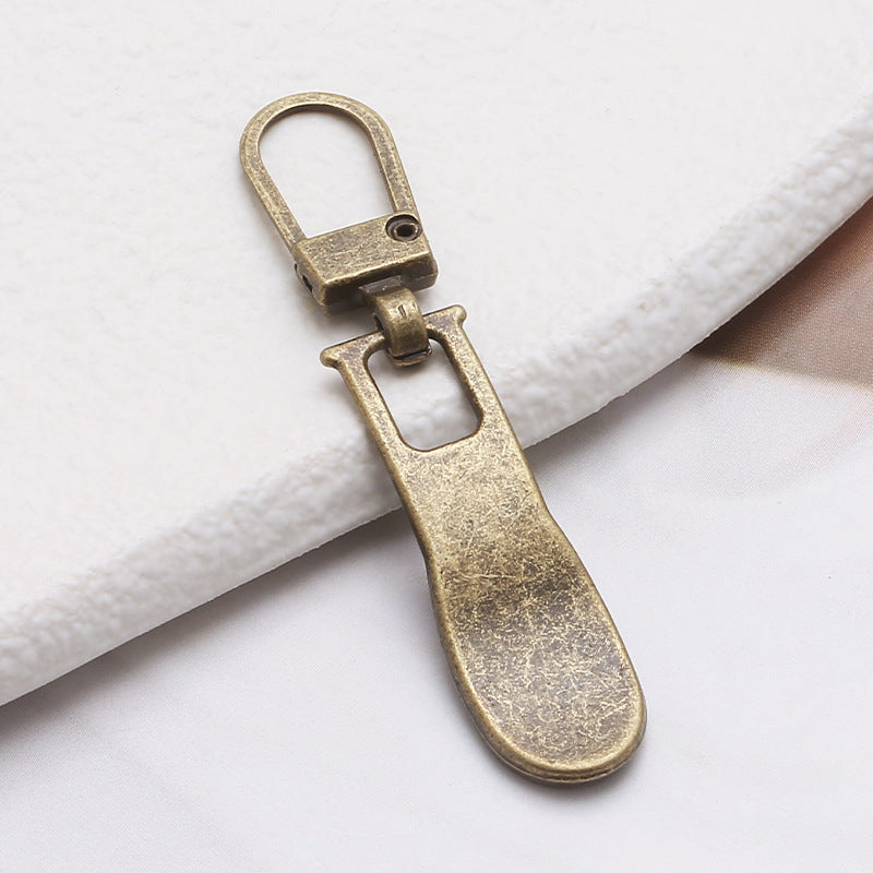 Brand Custom Auto Lock Pendant Garment Replace Zipper Pulls Puller Head Zipper Sliders Plating Painted Silver Golden Black Metal-68