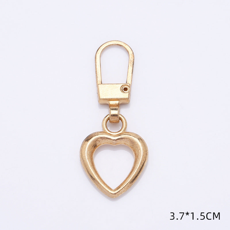 heart style different colors pulls for #5 nylon zipper-68