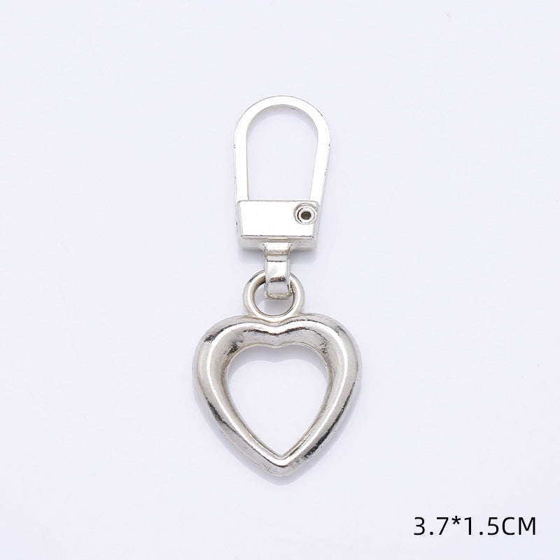 heart style different colors pulls for #5 nylon zipper-68