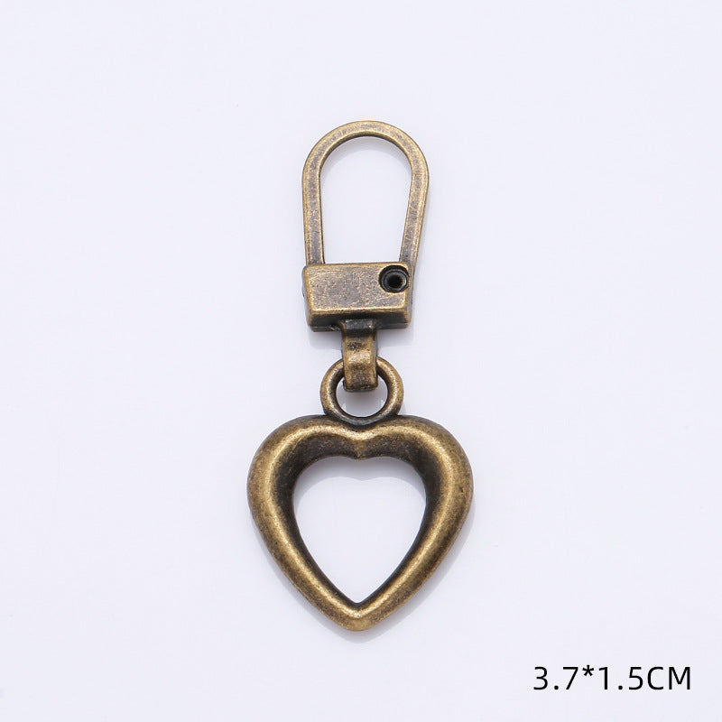 heart style different colors pulls for #5 nylon zipper-68