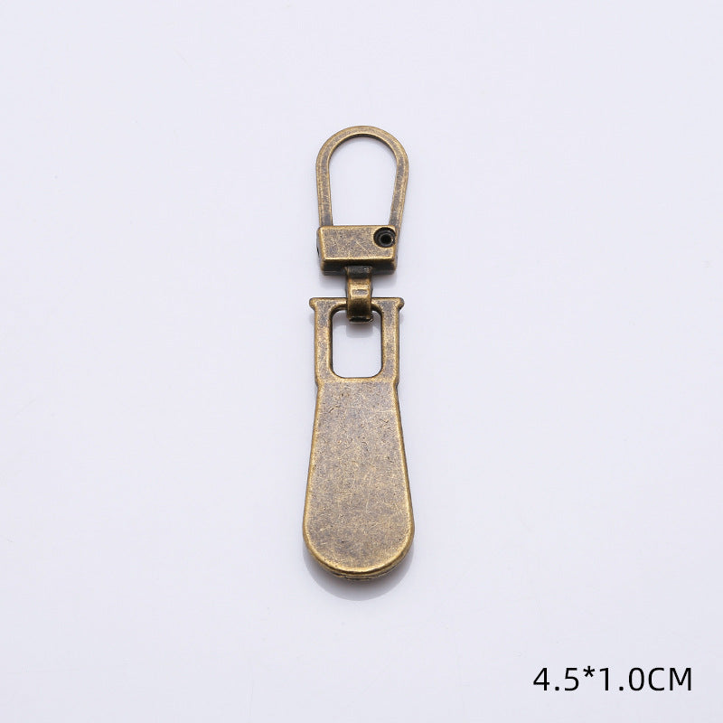 Custom engraved detachable metal zippers & accessories slider zipper sliders zips puller lock for zipper repair for hoodies-68