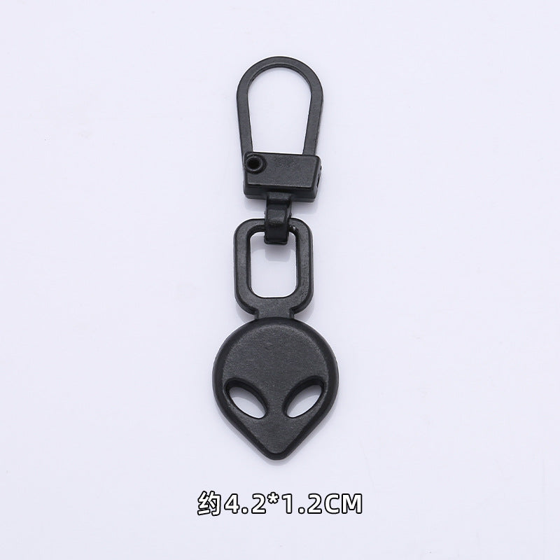Custom Metal Zipper Puller Pendants Pull Head Good Quality Heart Shaped Accessories Detachable Clothes Zip Puller For Bags-68