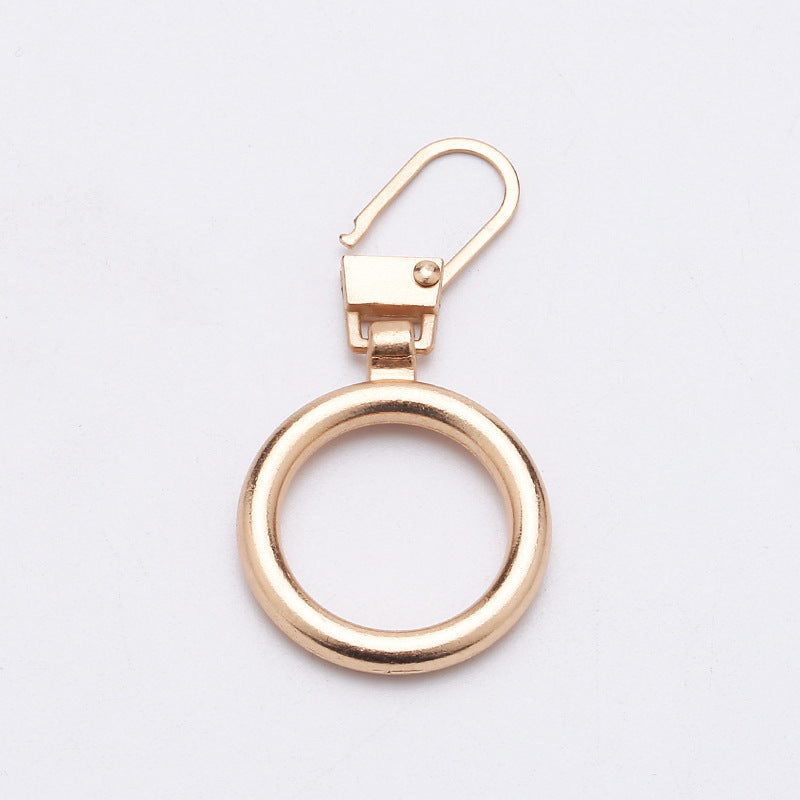 Custom finger ring detachable removable metal zipper puller for purse-68