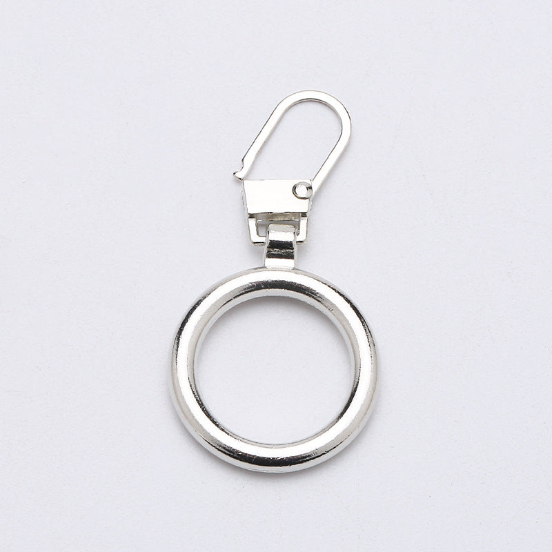 Custom finger ring detachable removable metal zipper puller for purse-68