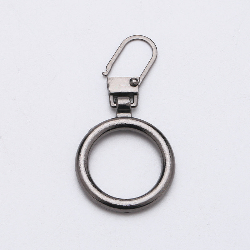 Custom finger ring detachable removable metal zipper puller for purse-68
