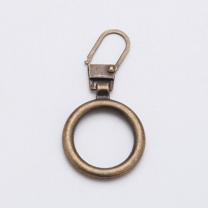Custom finger ring detachable removable metal zipper puller for purse-68