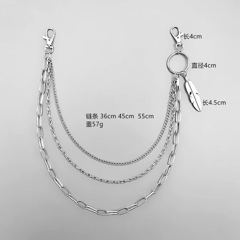 Cross Keychain Punk Trouser Wallet Chain Hip Hop Jeans Chains Pants Chain For Men Women-69