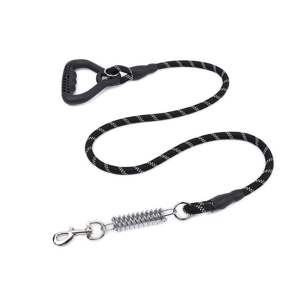 Wholesale Shockproof Explosion-proof Reflective Training Nylon Rope Pet Dog Leash With Spring-125