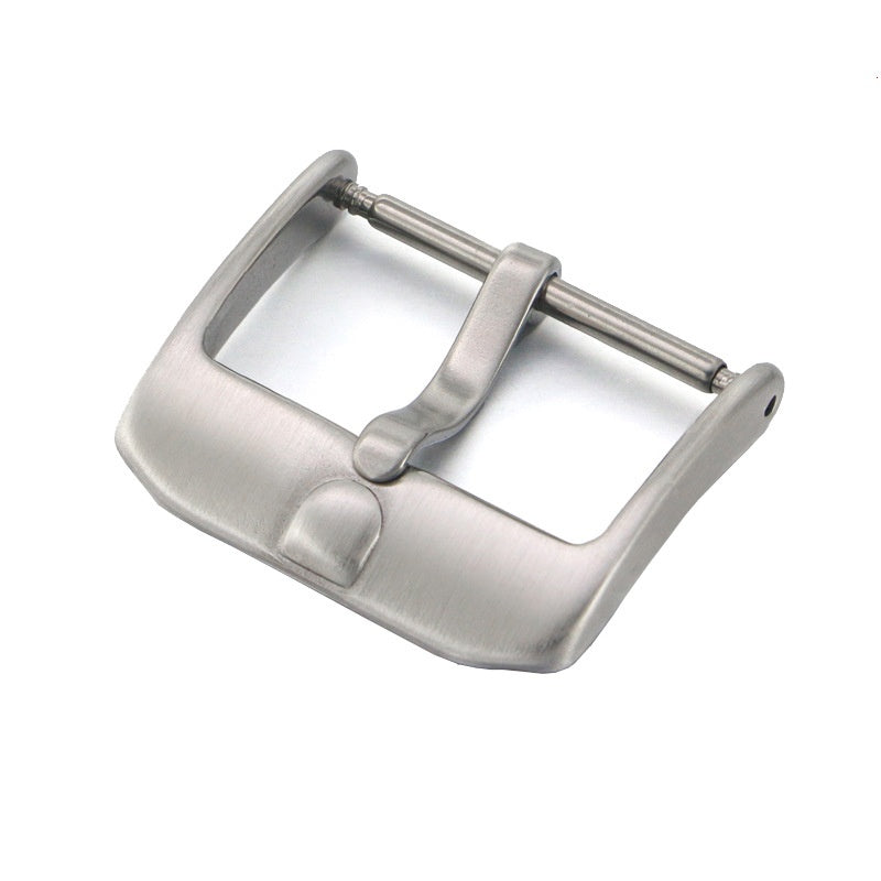 stainless steel watch band clasp buckle 18-20mm brushed metal watchbands strap pin buckle-7