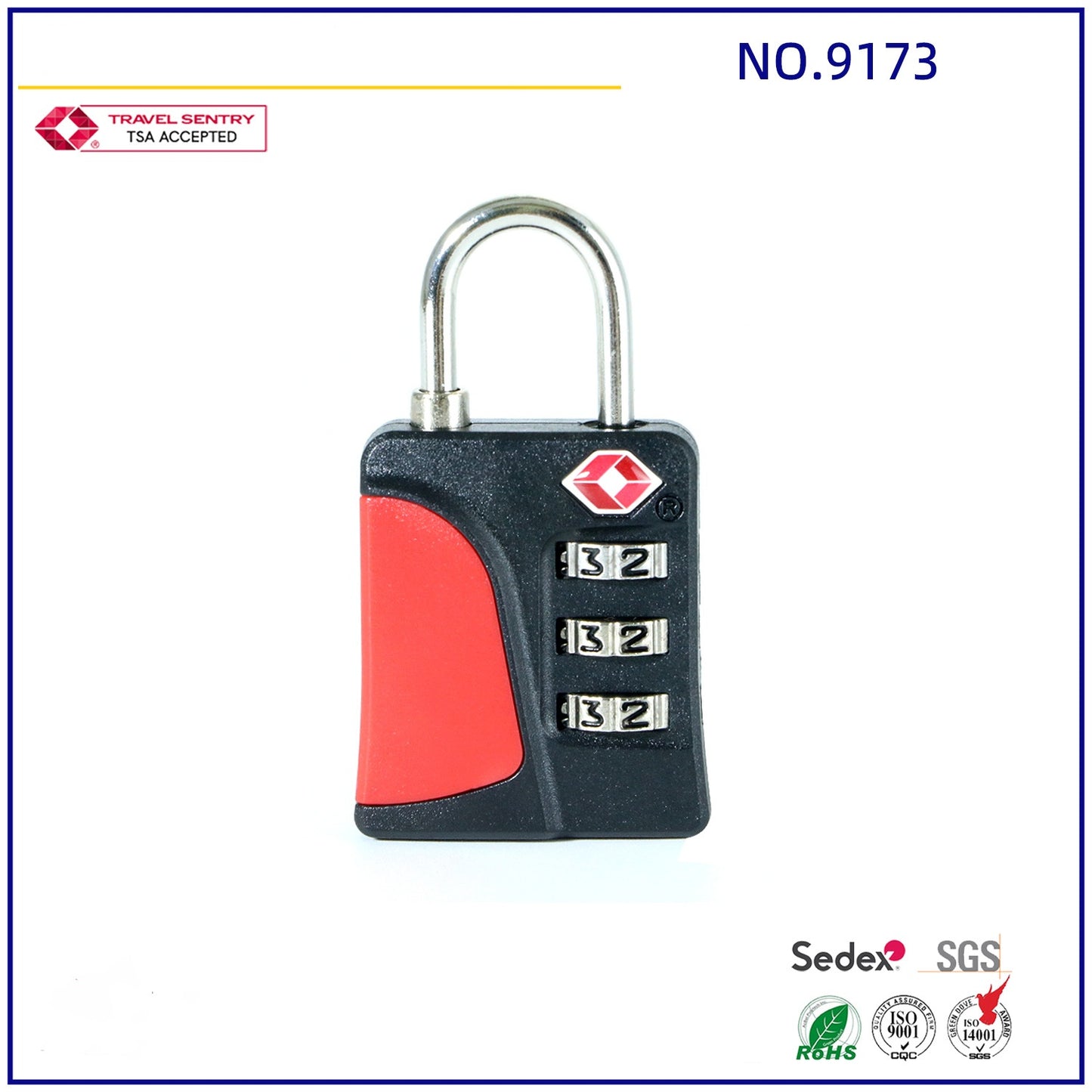 Custom Logo Tsa Smart Combination Lock for Travel Luggage Suitcase Padlock Customs Password Lock-7