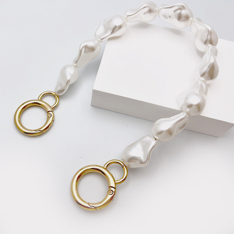Charmkey 25cm Handbag Accessories Chain Bag Handles Pearl Bag Chain Strap Purse Chain-7