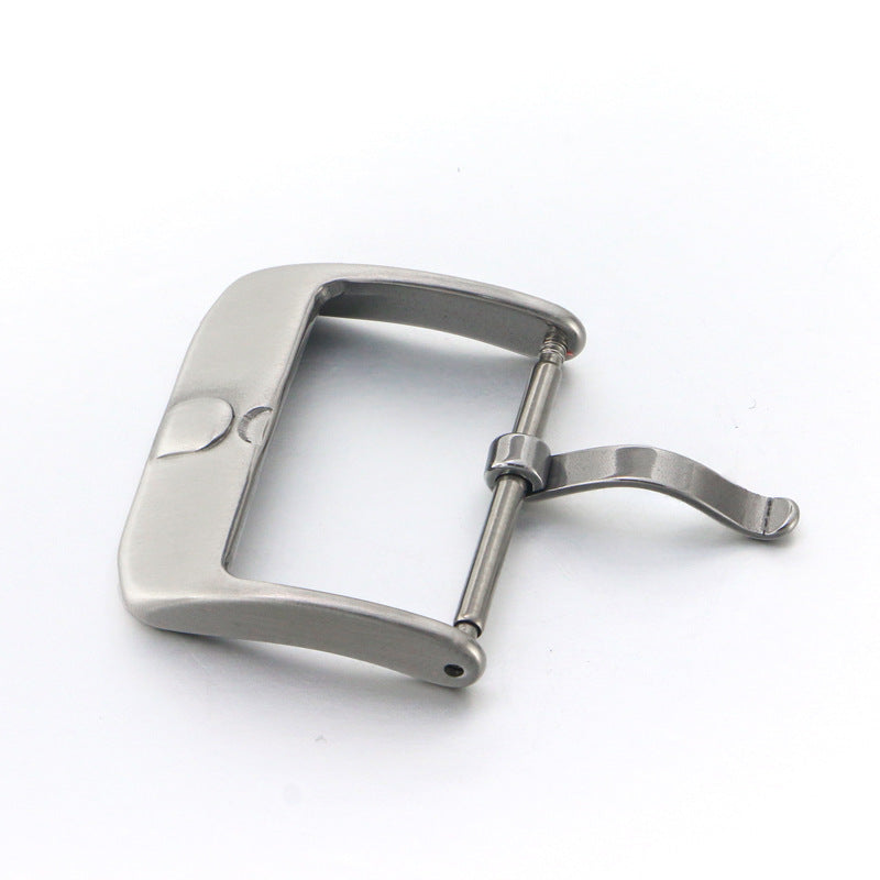 stainless steel watch band clasp buckle 18-20mm brushed metal watchbands strap pin buckle-7