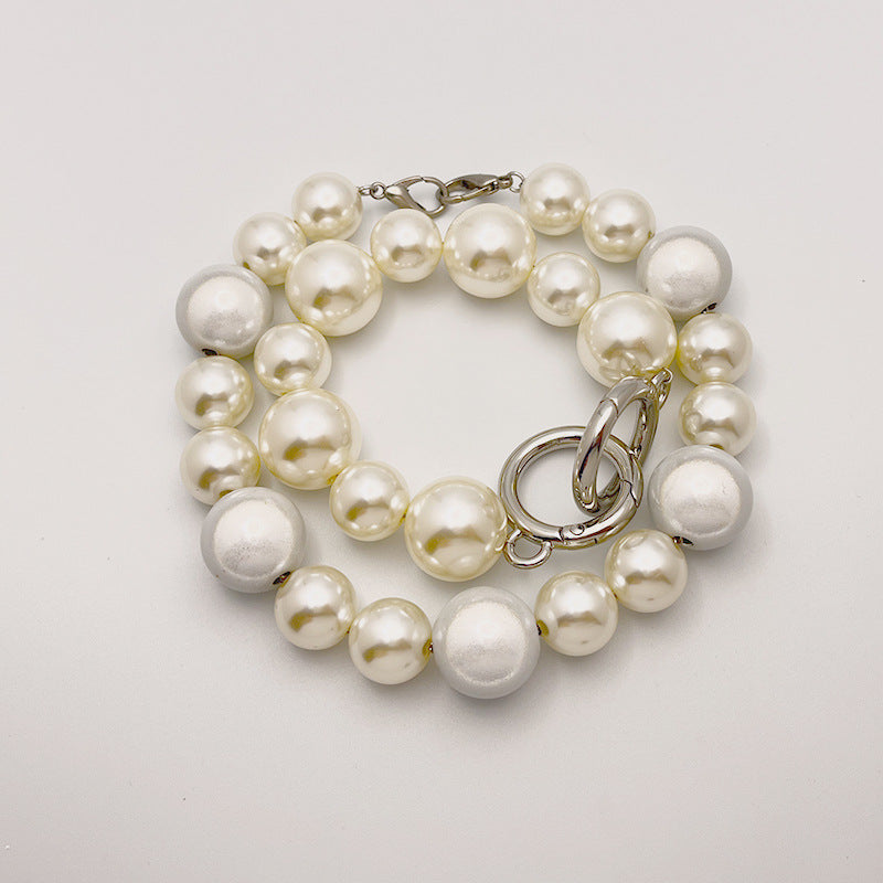 Charmkey 25cm Handbag Accessories Chain Bag Handles Pearl Bag Chain Strap Purse Chain-7
