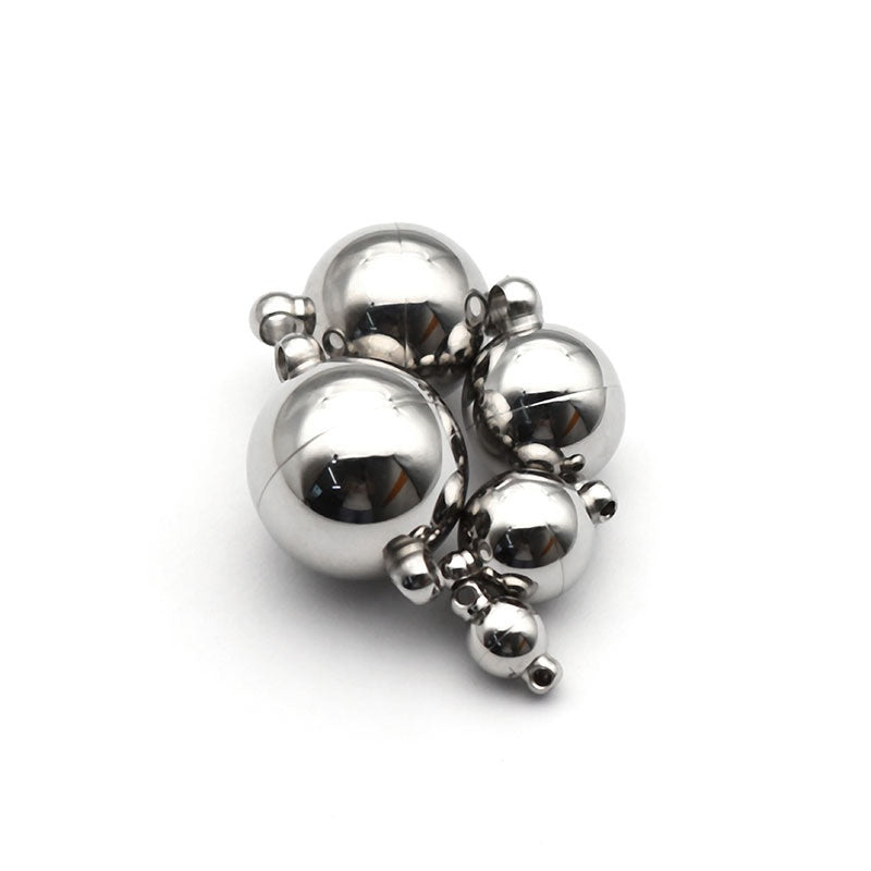 Stainless Steel Plated Matching Heart Magnet Charm Heart Clasp Pendant For DIY Bracelet Jewelry Making-7