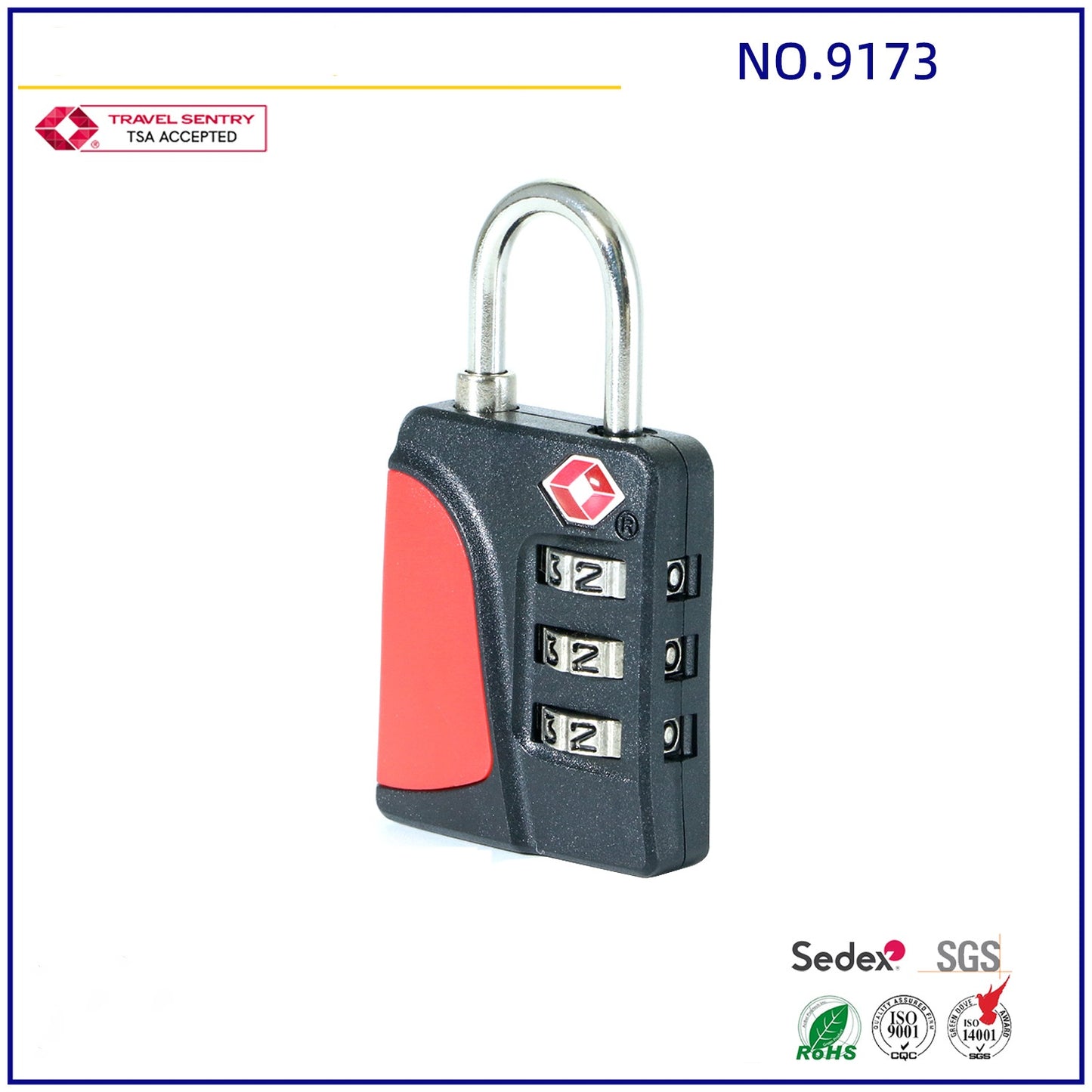 Custom Logo Tsa Smart Combination Lock for Travel Luggage Suitcase Padlock Customs Password Lock-7
