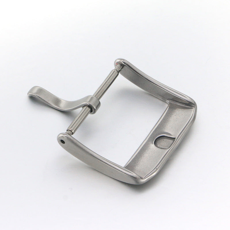 stainless steel watch band clasp buckle 18-20mm brushed metal watchbands strap pin buckle-7