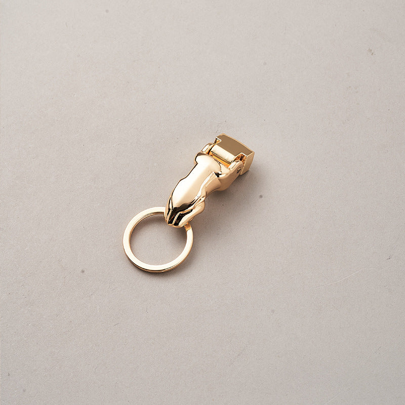 3d High-end Leopard Head Car Waist Hanging Metal Keychain Advertising Promotion Key Ring Pendant-7