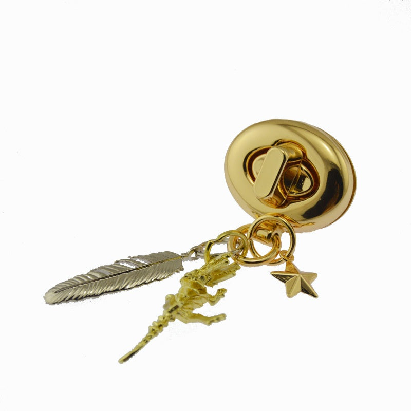 Fashionable Zinc Alloy Handbag Accessories DIY Dinosaur Decoration Crafts Bag Buckle Lock-70