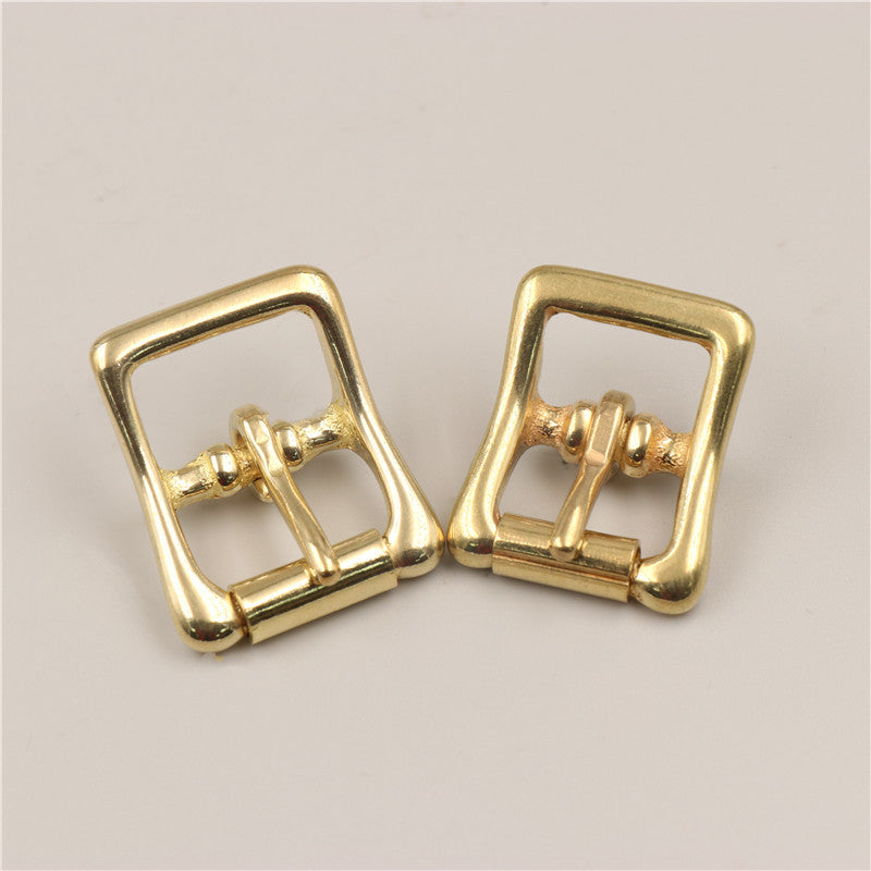 Brass Roller Buckle Single Pin Middle Center Bar Buckle Tri-glide buckle for Leather Craft Bag Strap Dog Collar Adjustment-70