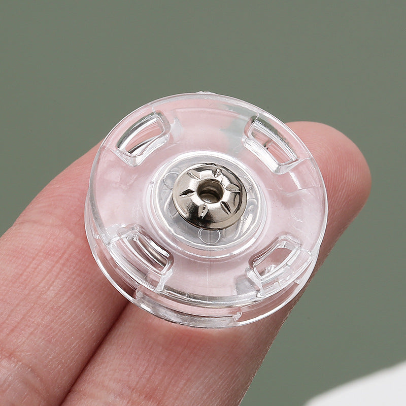 Factory Direct Concealed Plastic ButtonTransparent Invisible Buttons for Women Coat-70