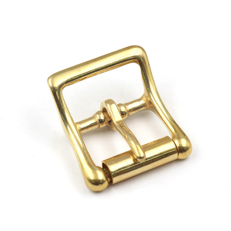 Brass Roller Buckle Single Pin Middle Center Bar Buckle Tri-glide buckle for Leather Craft Bag Strap Dog Collar Adjustment-70