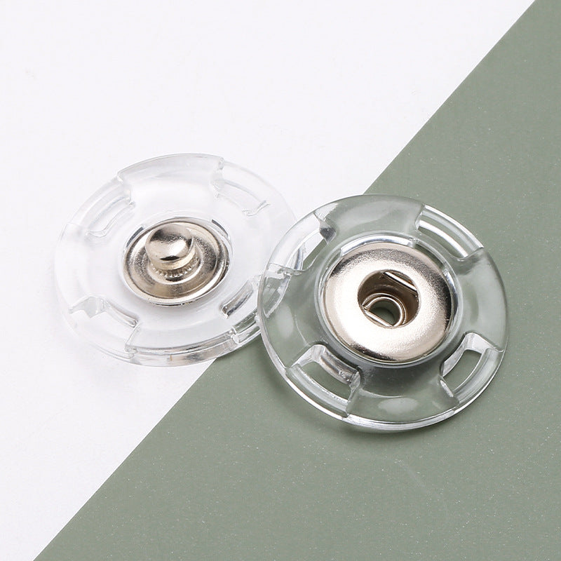 Factory Direct Concealed Plastic ButtonTransparent Invisible Buttons for Women Coat-70