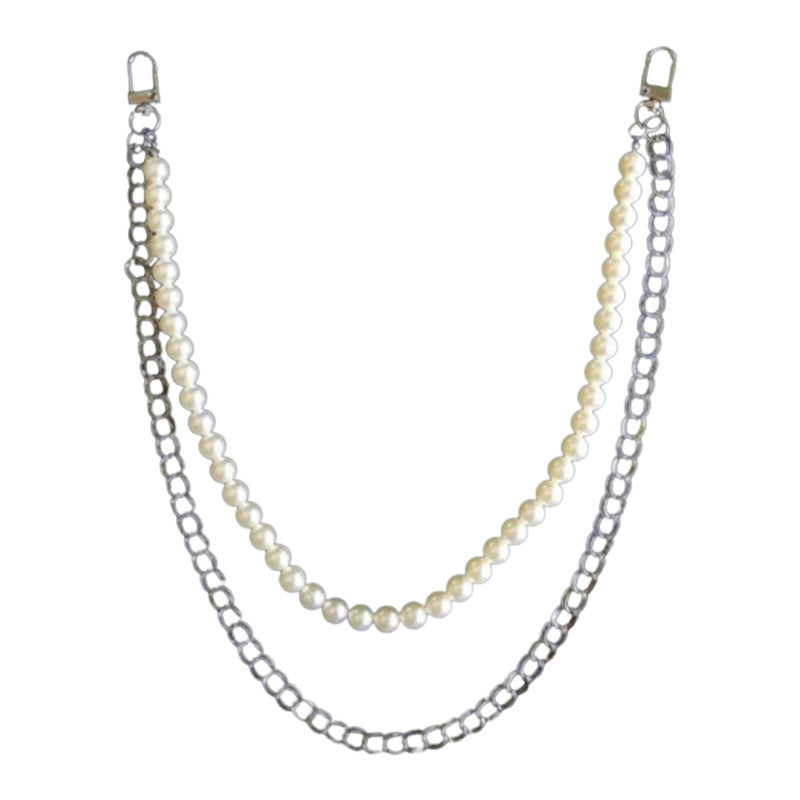 New Fashion Simple Design Butterfly Multi Layer Trouser Chain Cold Wind Thick Pearl Wallet Chain-70