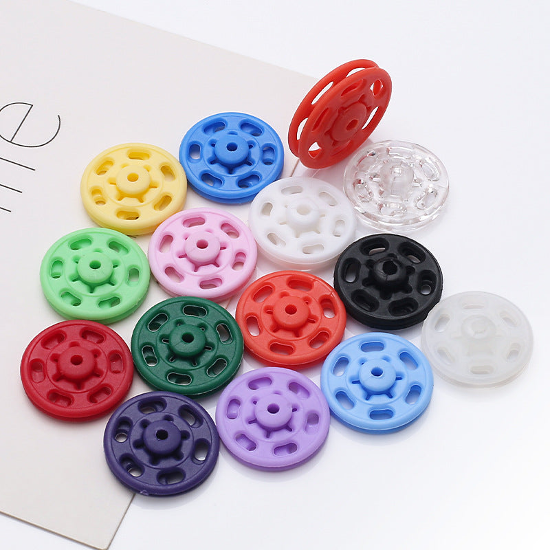 Sew on Invisible Two Parts Fashion Colorful Press Snap Fastener Button for Clothing-71