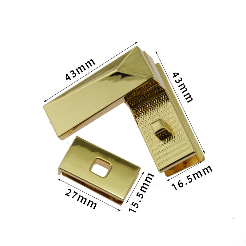 High quality square turn lock for leather bags wholesale-72
