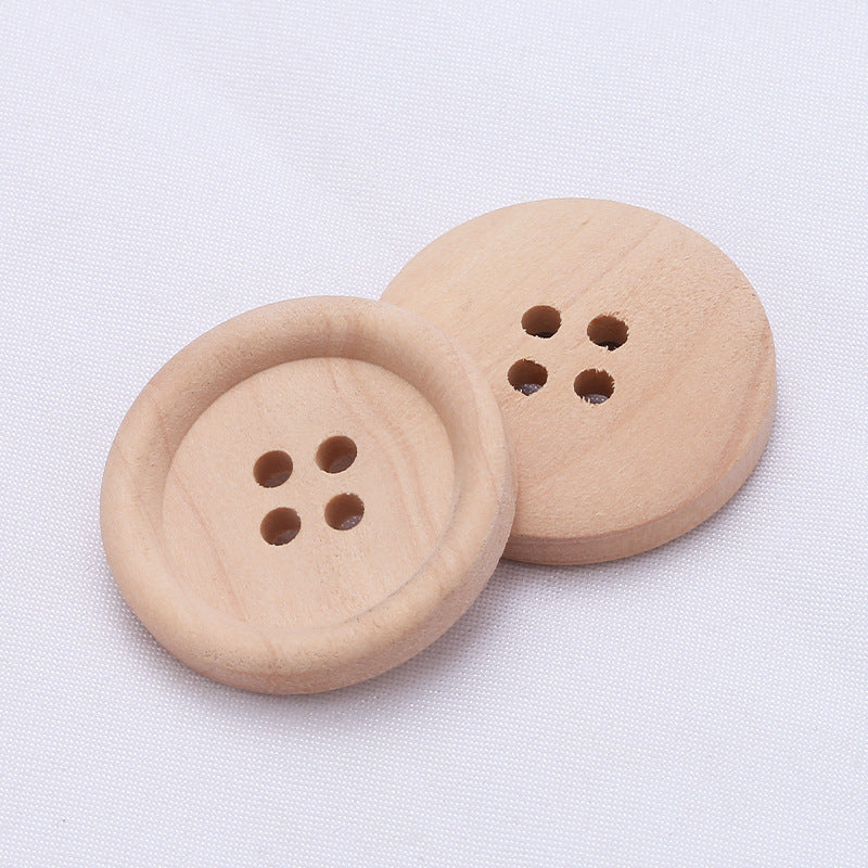 Sustainable Wooden Buttons With Engraved Logo - Perfect for Coat and Clothing Decoration-72