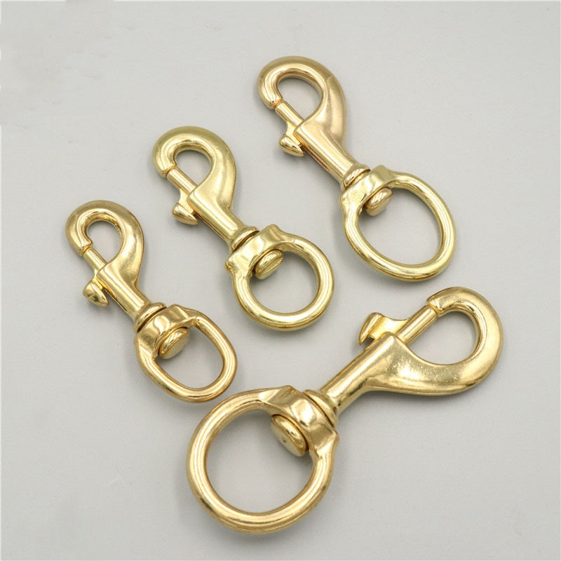 Solid brass swivel snap hook for dog pets-74