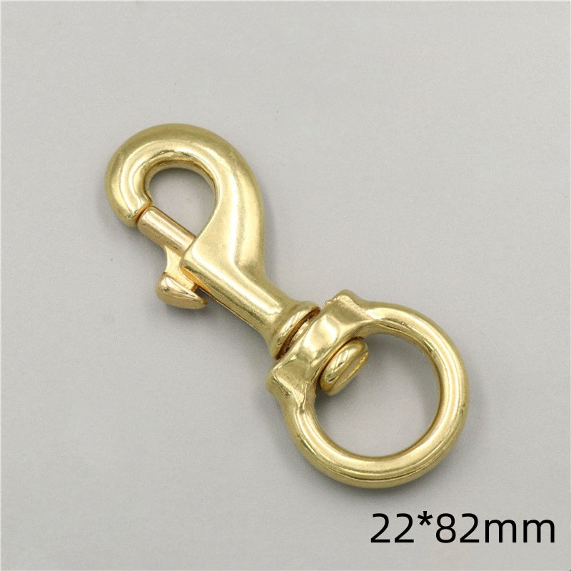 Solid brass swivel snap hook for dog pets-74