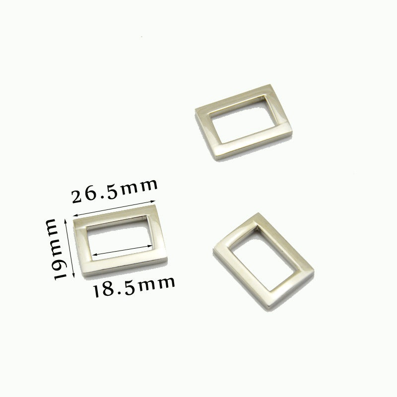Luggage Accessories DIY Rectangle Ring Buckles For Bag Belt Strap Handbag Hardware Adjuster Square Buckle-77