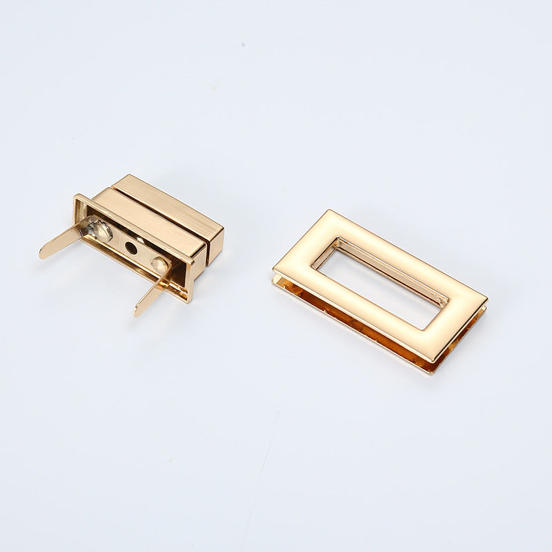 Gold plated metal lock fastener bag hardware twist lock for purse-77