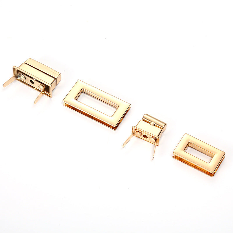 Gold plated metal lock fastener bag hardware twist lock for purse-77