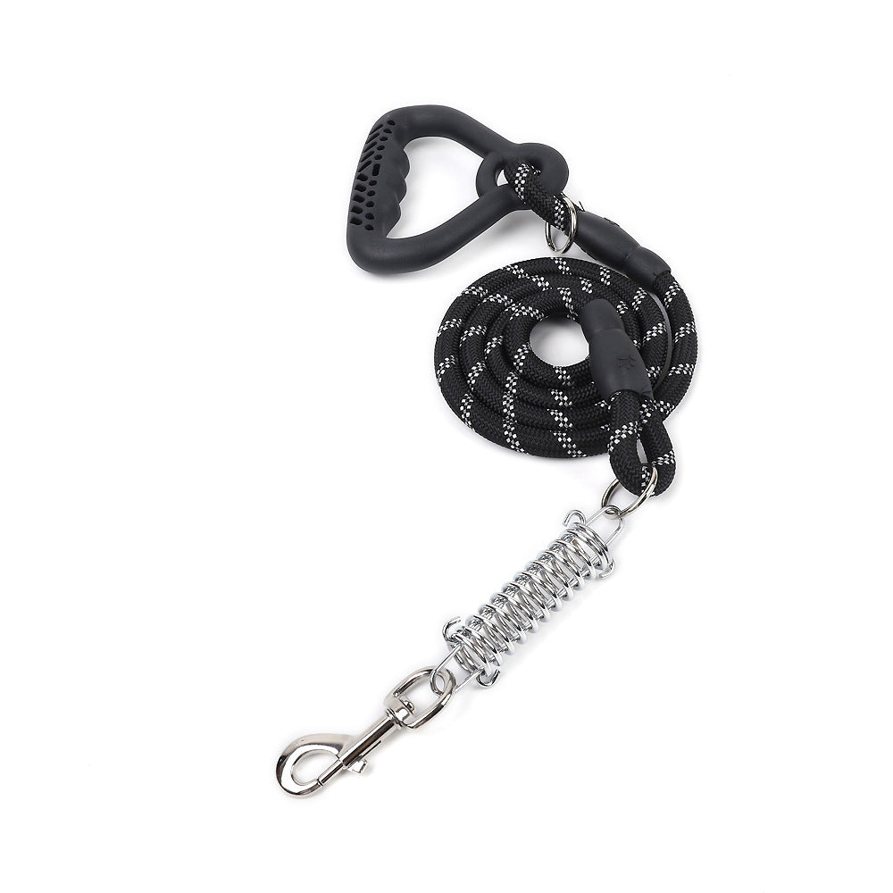 Wholesale Shockproof Explosion-proof Reflective Training Nylon Rope Pet Dog Leash With Spring-125