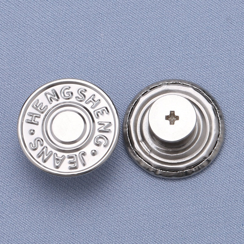 High-quality zinc metal jeans buttons for pants custom rivet button jeans metal logo-8