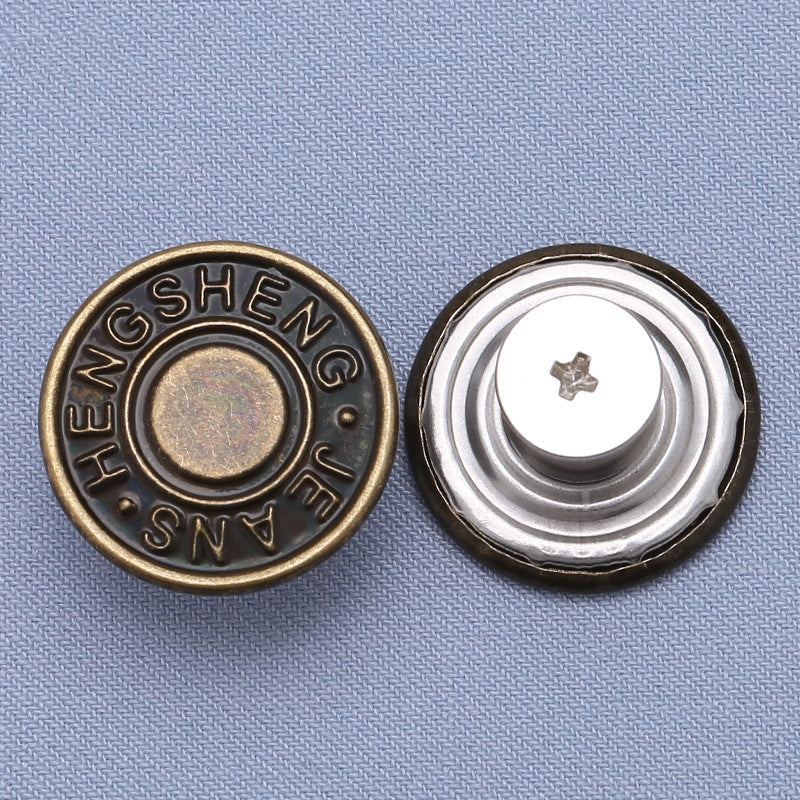 High-quality zinc metal jeans buttons for pants custom rivet button jeans metal logo-8