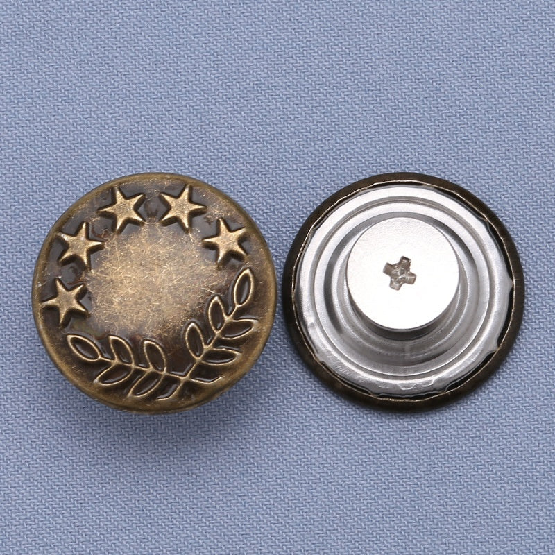 High-quality zinc metal jeans buttons for pants custom rivet button jeans metal logo-8
