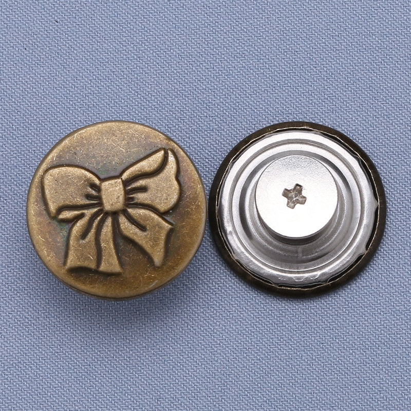 High-quality zinc metal jeans buttons for pants custom rivet button jeans metal logo-8