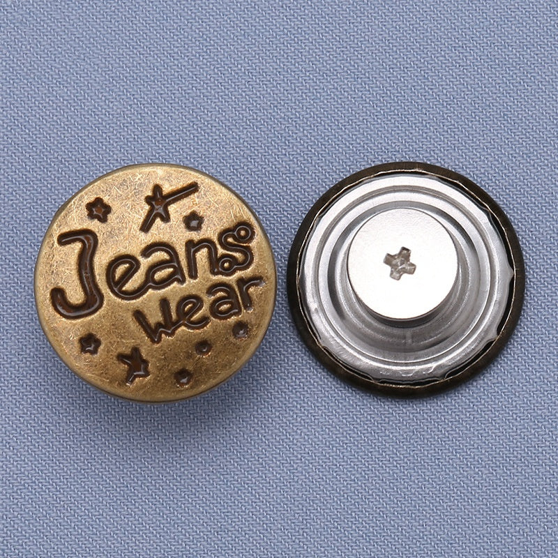 High-quality zinc metal jeans buttons for pants custom rivet button jeans metal logo-8