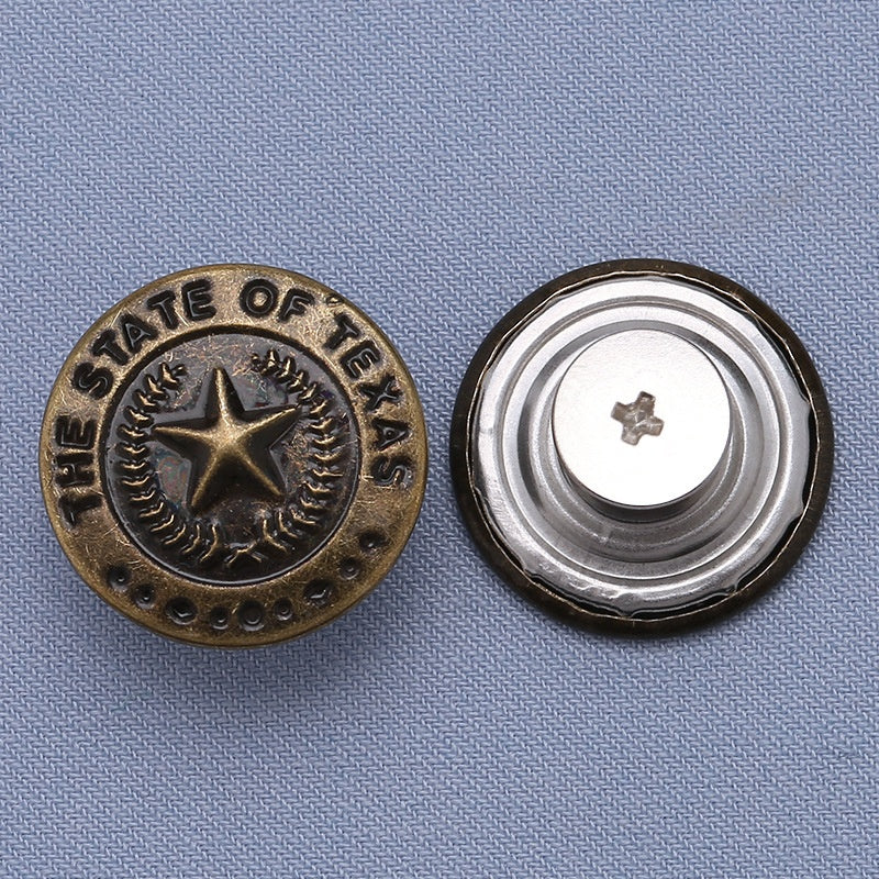 High-quality zinc metal jeans buttons for pants custom rivet button jeans metal logo-8
