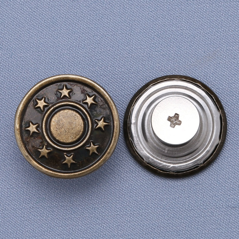High-quality zinc metal jeans buttons for pants custom rivet button jeans metal logo-8